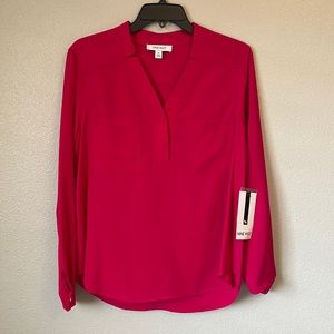 NWT Nine West hot pink blouse